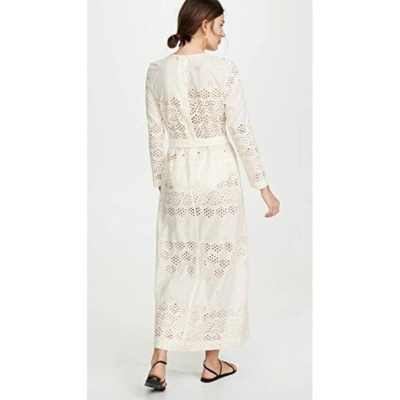 INNIKA CHOO Etta Keet Dress In Broderie Fern Cream Size 1/Small Vacation Resort - Picture 2 of 16